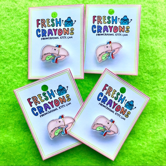 Liver Anatomy organ pin - Picture 2 of 4